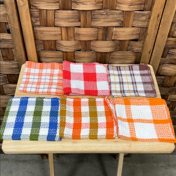 Colorful Checkered Dishcloth Set - Picture 1 of 3